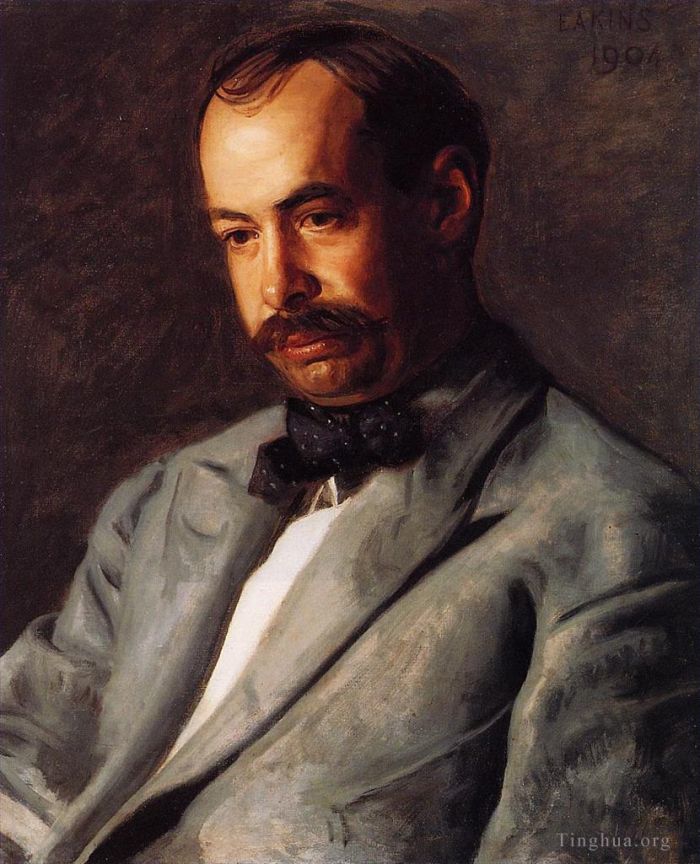 Thomas Cowperthwait Eakins Oil Painting - Portrait of Charles Percival Buck
