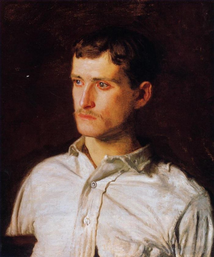 Thomas Cowperthwait Eakins Oil Painting - Portrait of Douglass Morgan Hall