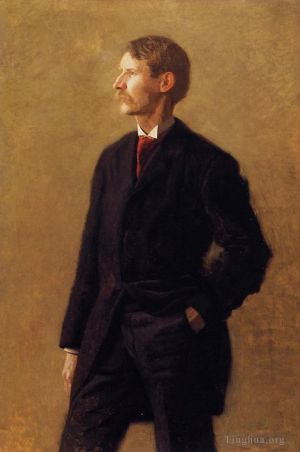 Artist Thomas Cowperthwait Eakins's Work - Portrait of Harrison S Morris