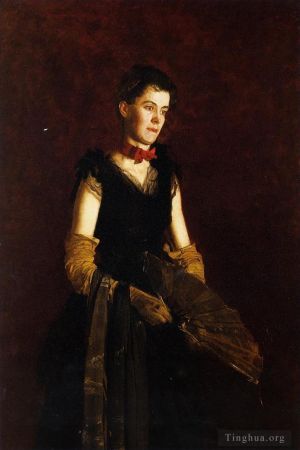Artist Thomas Cowperthwait Eakins's Work - Portrait of Letitia Wilson Jordan