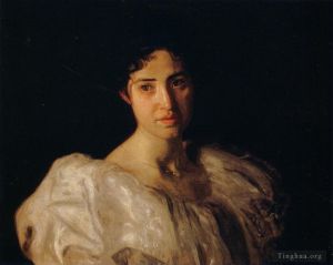 Artist Thomas Cowperthwait Eakins's Work - Portrait of Lucy Lewis