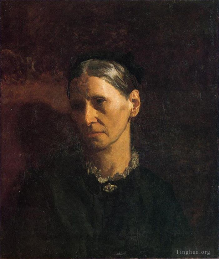 Thomas Cowperthwait Eakins Oil Painting - Portrait of Mrs James W Crowell