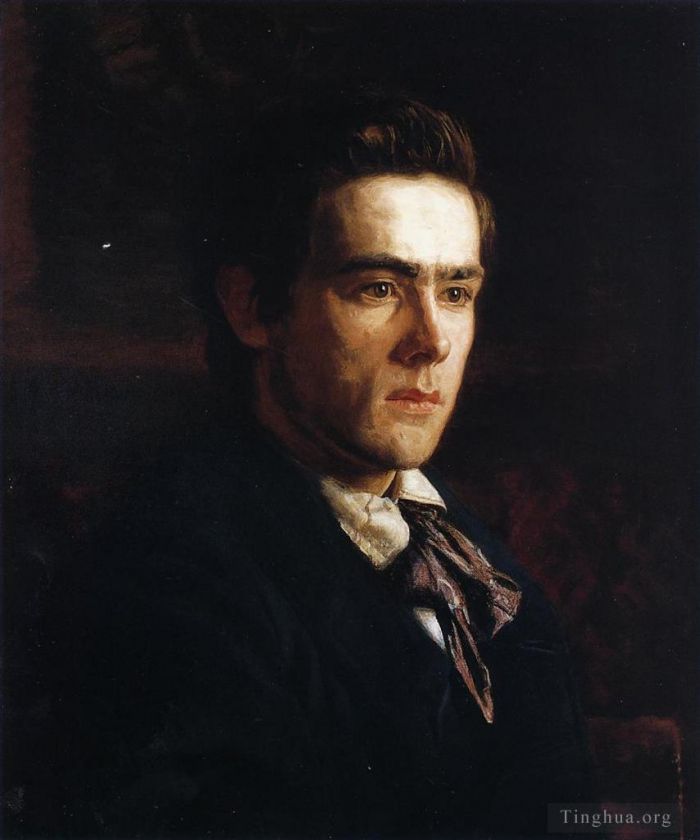Thomas Cowperthwait Eakins Oil Painting - Portrait of Samuel Murray