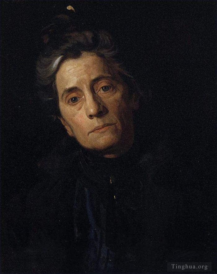 Thomas Cowperthwait Eakins Oil Painting - Portrait of Susan MacDowell Eakins