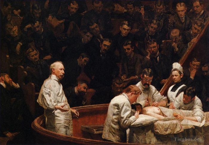 Thomas Cowperthwait Eakins Oil Painting - The Agnew Clinic