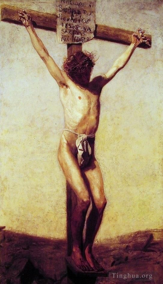 Thomas Cowperthwait Eakins Oil Painting - The Crucifixion Thomas Eakins
