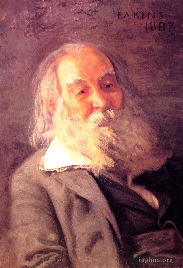 Thomas Cowperthwait Eakins Oil Painting - Walt Whitman