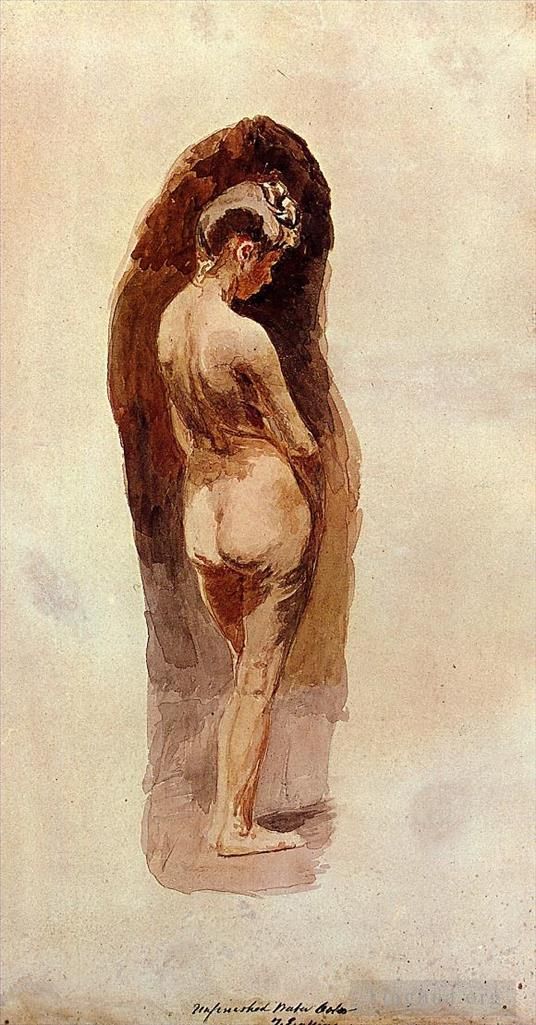 Thomas Cowperthwait Eakins Various Paintings - Female Nude