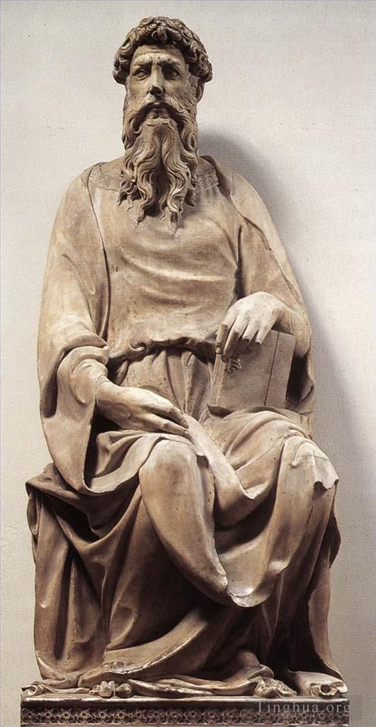 Thomas Cowperthwait Eakins Sculpture - DONATELLO St John the Evangelist