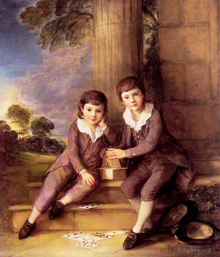 Thomas Gainsborough Oil Painting - John and Henry Trueman Villebois