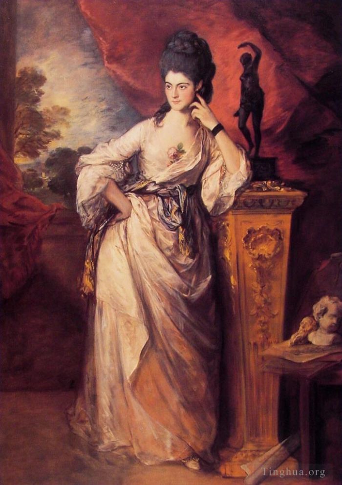 Thomas Gainsborough Oil Painting - Lady Ligonier