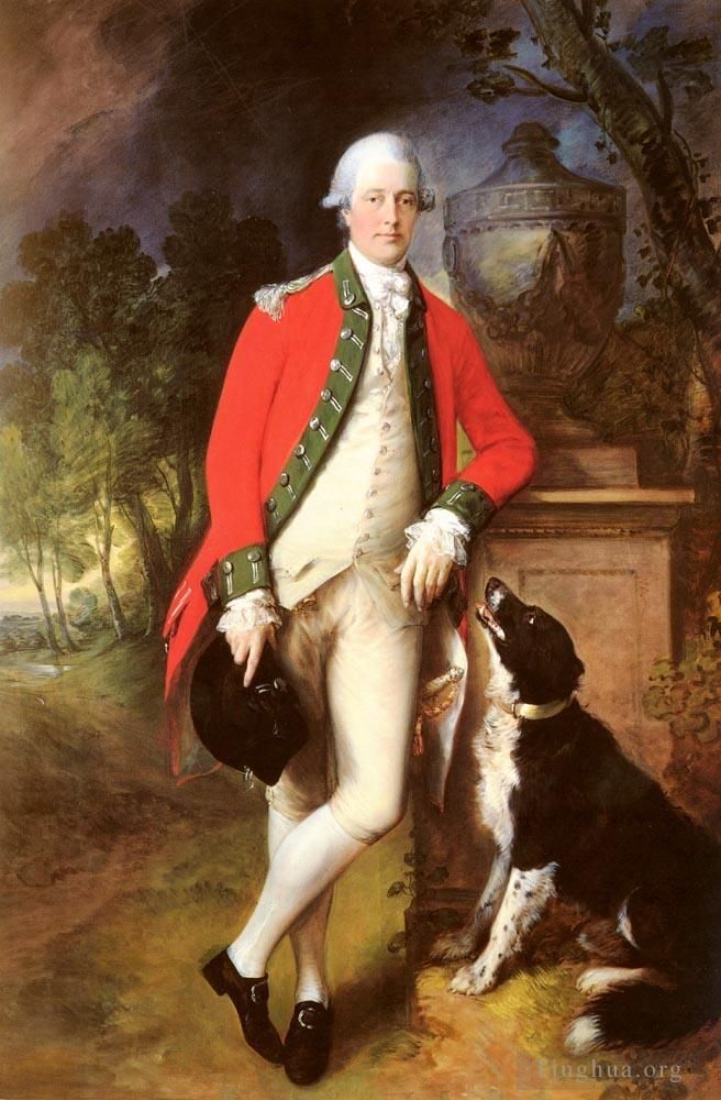 Thomas Gainsborough Oil Painting - Portrait Of Colonel John Bullock