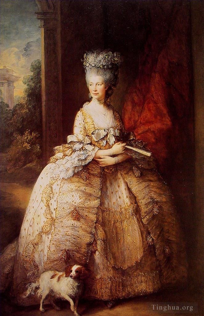 Thomas Gainsborough Oil Painting - Queen Charlotte