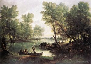 Artist Thomas Gainsborough's Work - River landscape