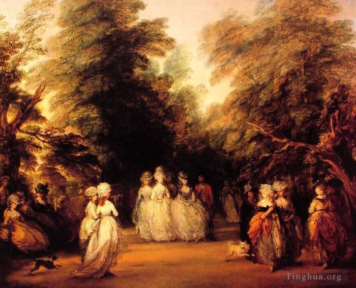 Thomas Gainsborough Oil Painting - The Mall