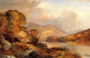 Artist Thomas Moran's Work - Autumn Landscape