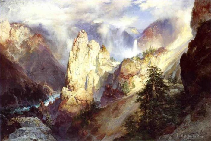 Thomas Moran Oil Painting - Landscape