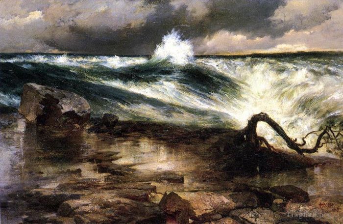 Thomas Moran Oil Painting - The Rapids above Niagara