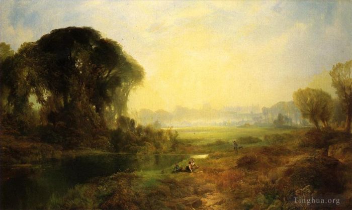 Thomas Moran Oil Painting - Windsor Castle