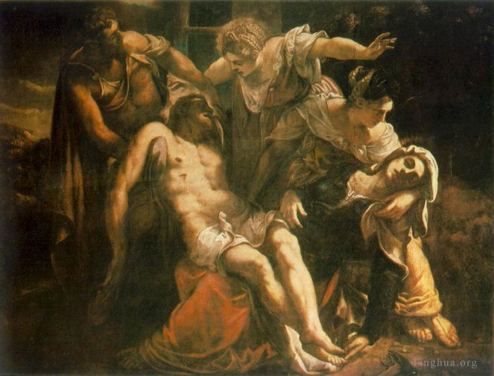 Tintoretto Oil Painting - Descent from the Cross