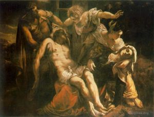 Artist Tintoretto's Work - Descent from the Cross