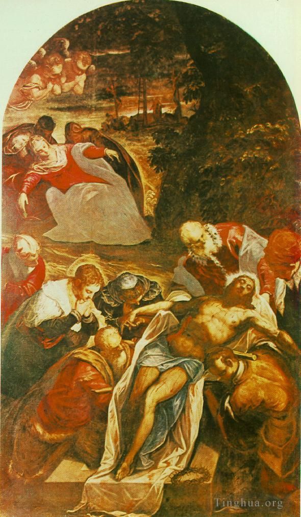 Tintoretto Oil Painting - Entombment