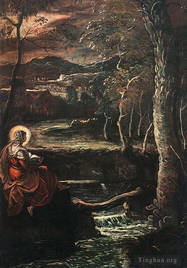 Tintoretto Oil Painting - St Mary of Egypt