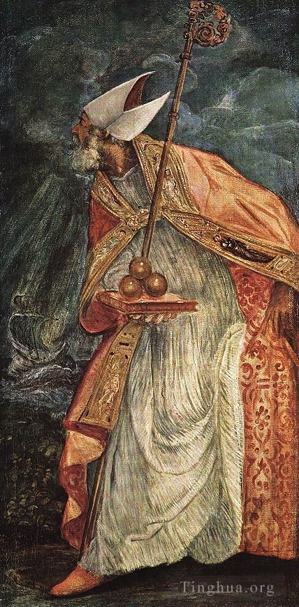 Tintoretto Oil Painting - St Nicholas