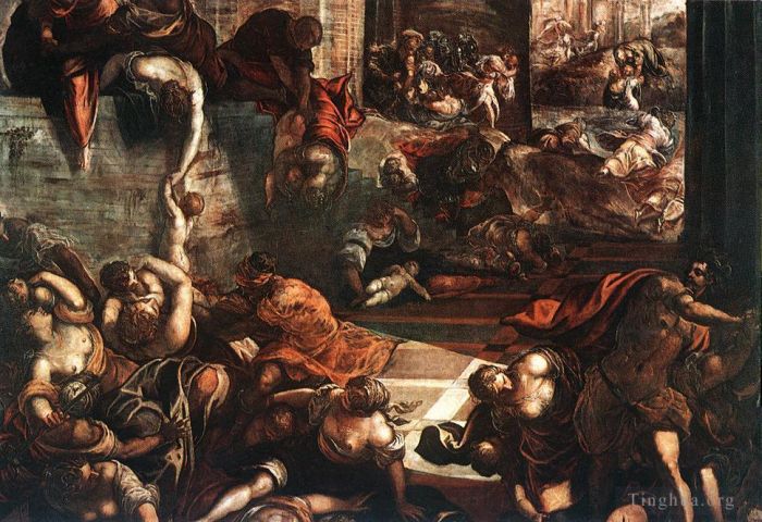 Tintoretto Oil Painting - The Slaughter of the Innocents
