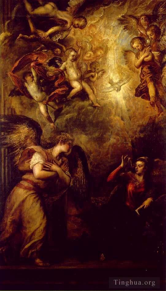 Titian Oil Painting - Annunciation
