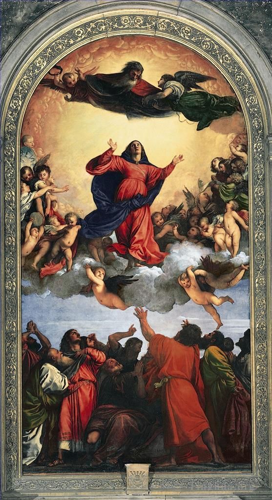 Titian Oil Painting - Assumption of the Virgin