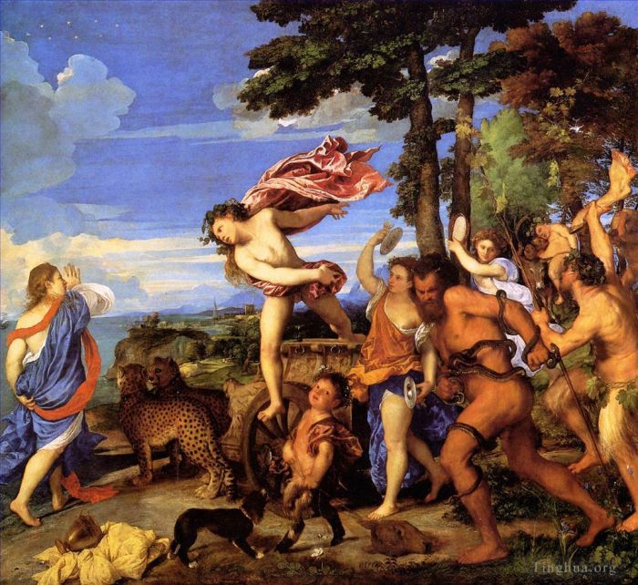 Titian Oil Painting - Bacchus and Ariadne