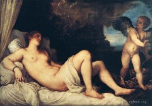 Artist Titian's Work - Danae 154nude