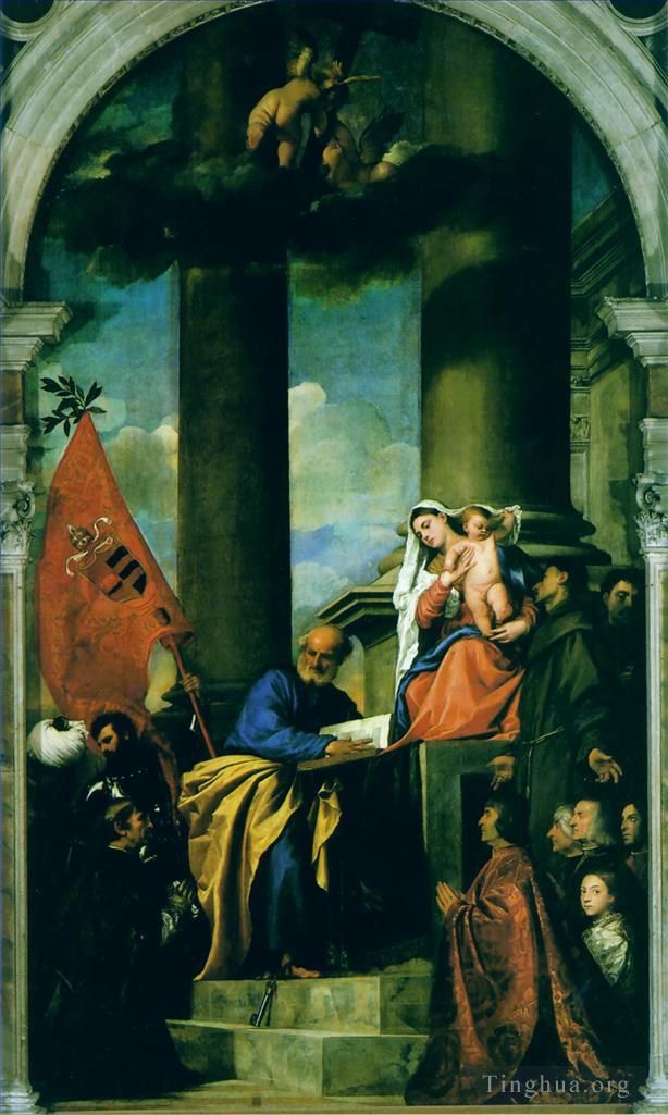 Titian Oil Painting - Pesaro Madonna