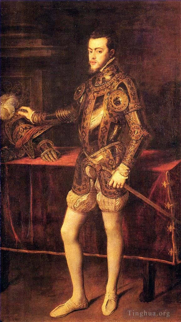 Titian Oil Painting - Philipp II as Prince