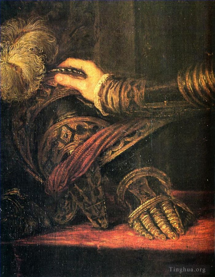 Titian Oil Painting - Philipp II as Princedetail
