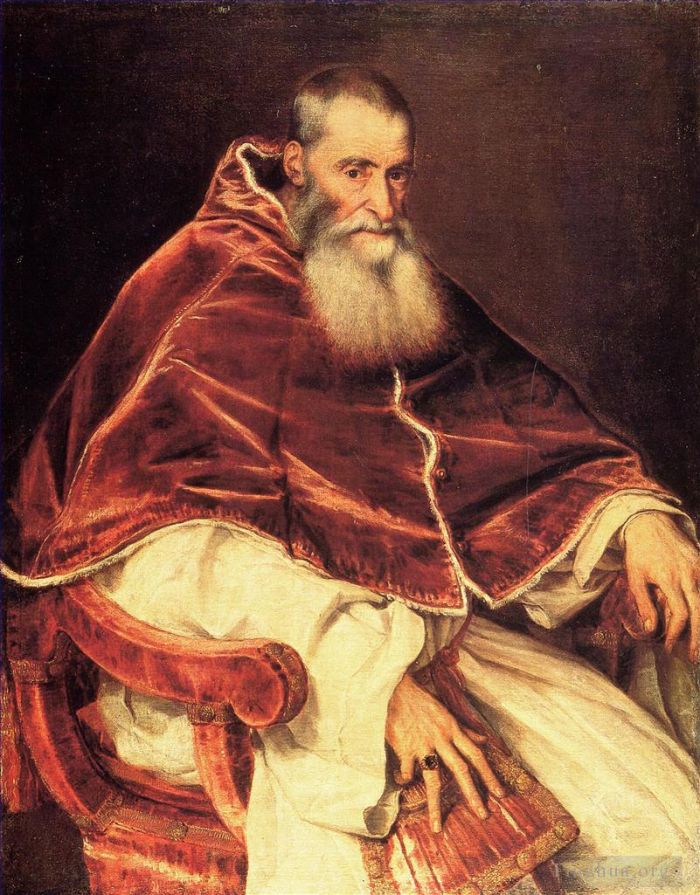 Titian Oil Painting - Pope Paul