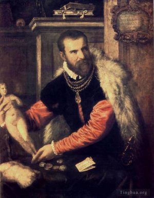 Artist Titian's Work - Portrait of Jacopo Strada