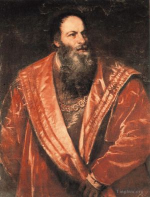 Artist Titian's Work - Portrait of Pietro Aretino