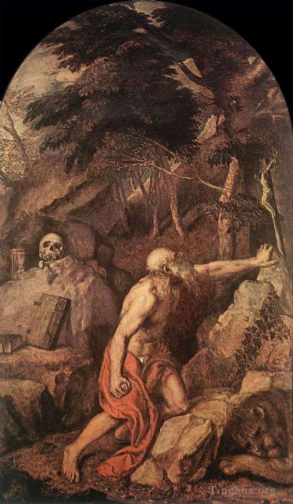 Titian Oil Painting - St Jerome
