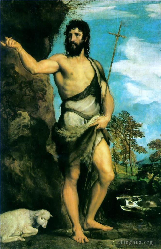 Titian Oil Painting - Saint John the Baptist
