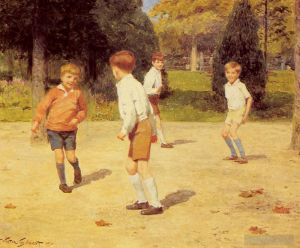 Artist Victor Gabriel Gilbert's Work - Boys Playing