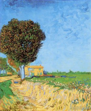 Artist Vincent van Gogh's Work - A Lane near Arles
