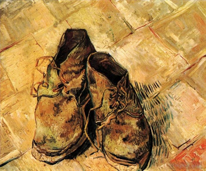 Vincent van Gogh Oil Painting - A Pair of Shoes