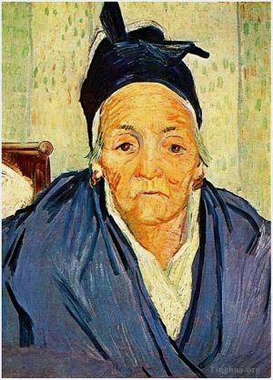 Artist Vincent van Gogh's Work - An Old Woman of Arles