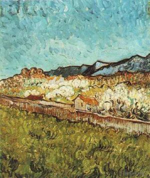 Artist Vincent van Gogh's Work - At the Foot of the Mountains