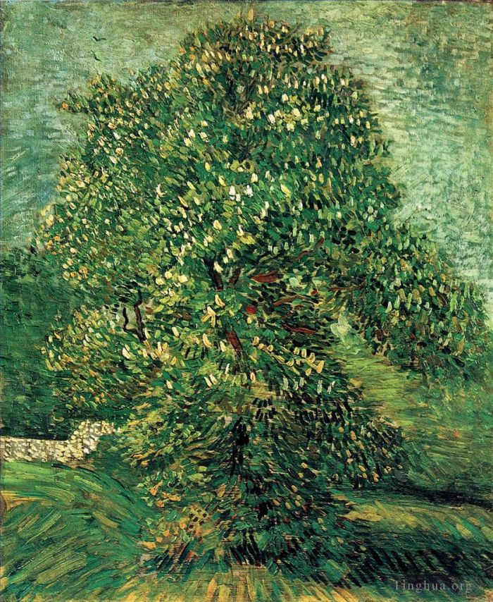 Vincent van Gogh Oil Painting - Chestnut Tree in Blossom 2