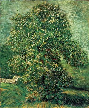 Artist Vincent van Gogh's Work - Chestnut Tree in Blossom 2