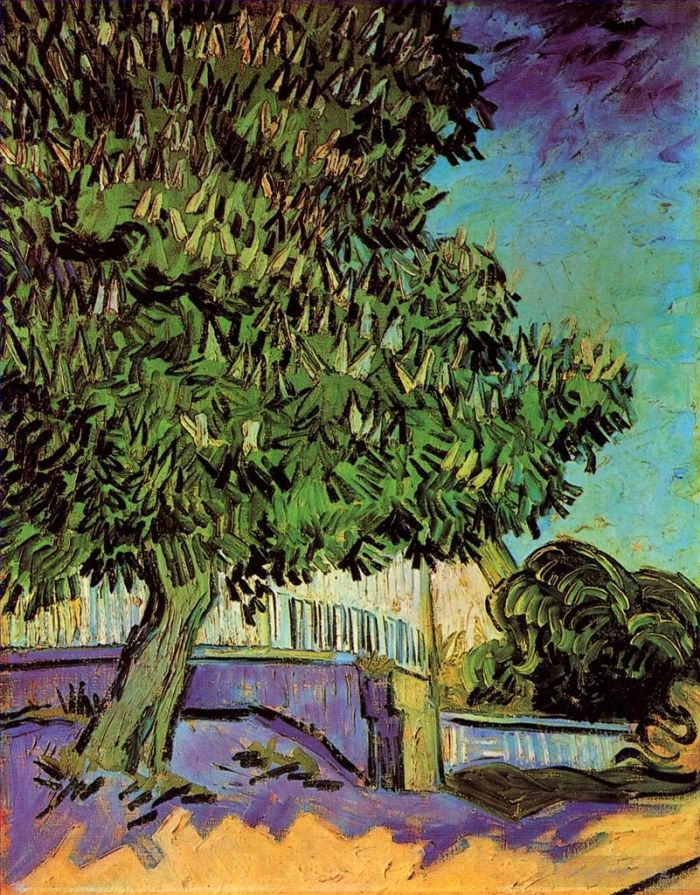 Vincent van Gogh Oil Painting - Chestnut Tree in Blossom
