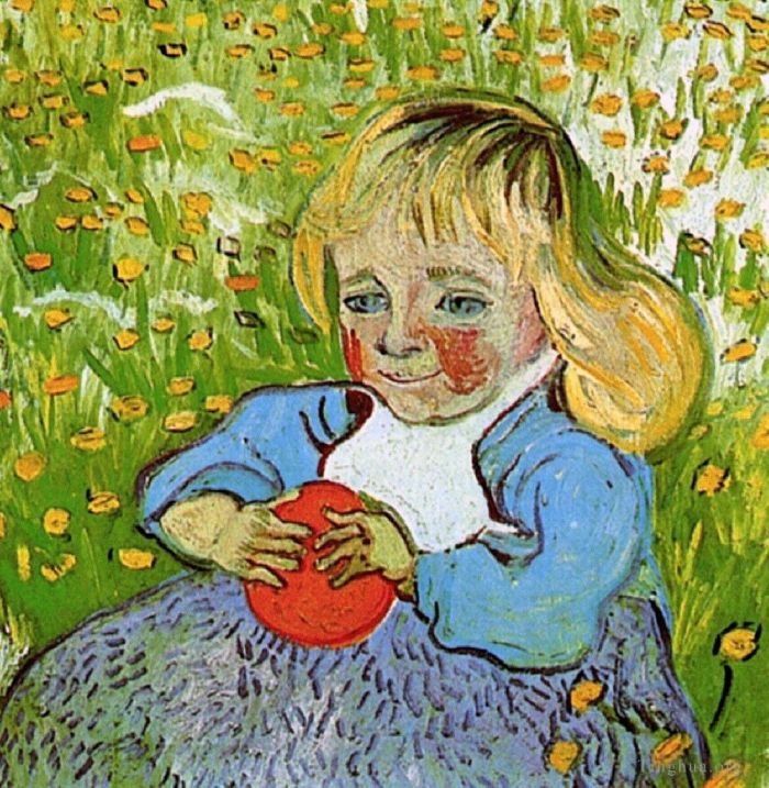 Vincent van Gogh Oil Painting - Child with Orange
